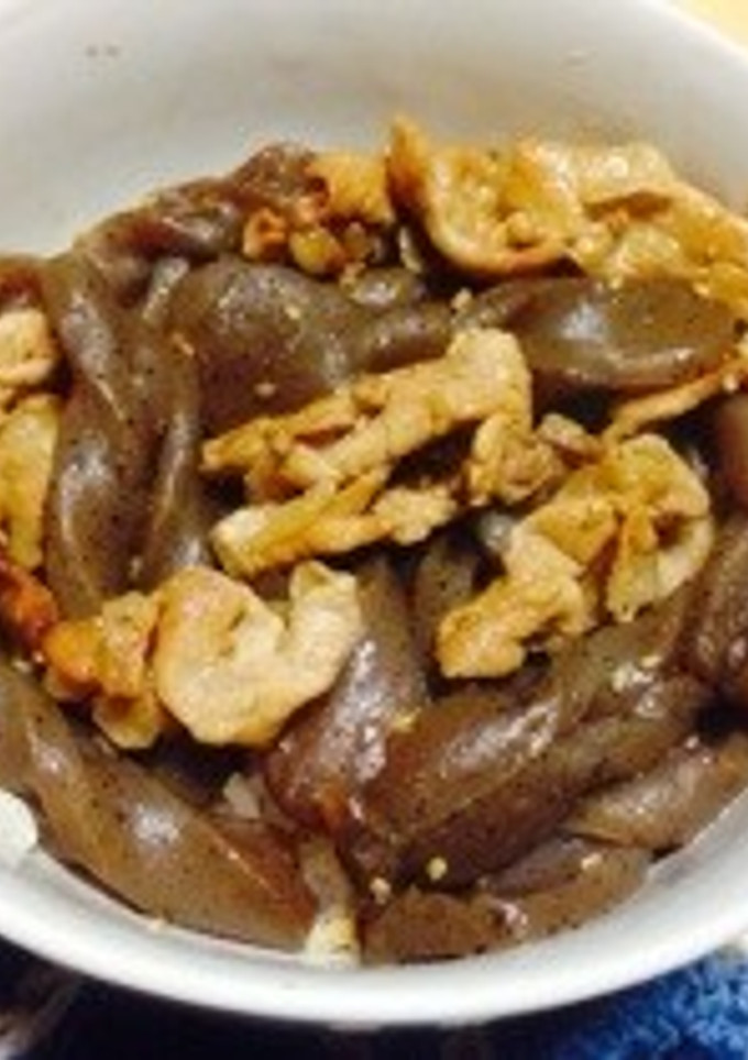 豚肉と蒟蒻の甘辛煮-レシピのメイン写真