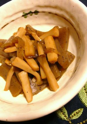 エリンギとこんにゃくの煮物-レシピのメイン写真