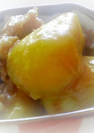 サツマイモと豚肉の味噌煮こみ♪-レシピのメイン写真