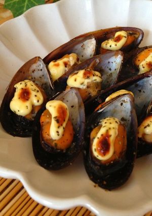 パーティーやおせちに＊ムール貝のマヨ焼き-レシピのメイン写真