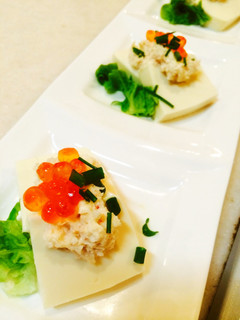 前菜に♪かにマヨのせ豆腐-レシピのメイン写真