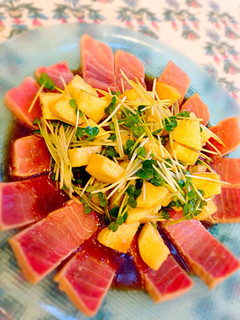炙りマグロと長芋のサラダ-レシピのメイン写真