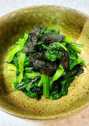 母の味♪海苔和えのほうれん草のおひたし-レシピのメイン写真