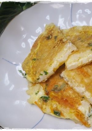 離乳食完了期　ささみと野菜のうどんお焼き-レシピのメイン写真