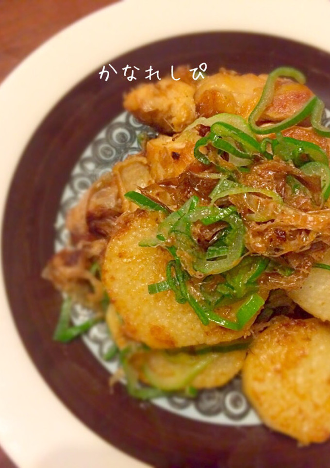 簡単！長芋と鶏肉のおかかねぎ醤油炒め-レシピのメイン写真