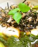 ＊小松菜のお醤油雑煮＊鰹節と海苔をかけて