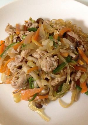 焼肉のたれで簡単チャプチェ-レシピのメイン写真
