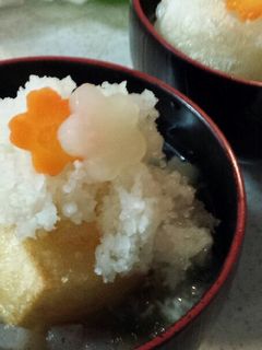 あまったお節の煮物で★揚げ餅のお雑煮-レシピのメイン写真