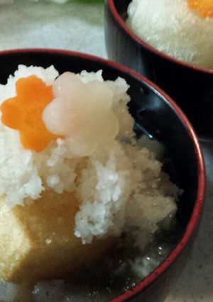 あまったお節の煮物で★揚げ餅のお雑煮-レシピのメイン写真
