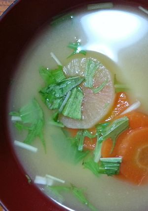 簡単！味噌汁風のお雑煮-レシピのメイン写真