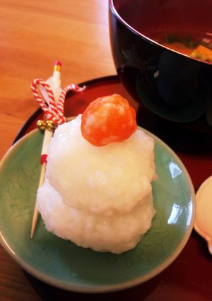 離乳食で簡単おせち☆お粥で鏡餅-レシピのメイン写真
