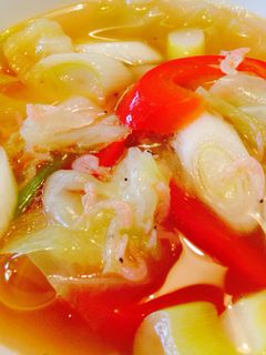 干しエビとキャベツの中華風スープ-レシピのメイン写真