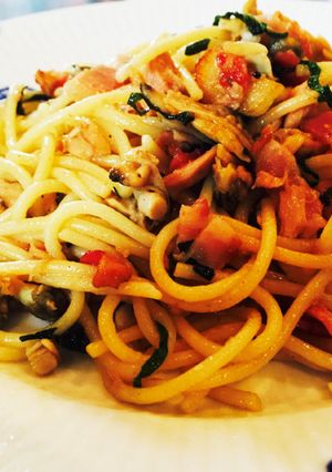 あさりとしその和風パスタ-レシピのメイン写真