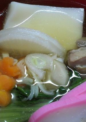 筑前煮でお手軽お雑煮-レシピのメイン写真