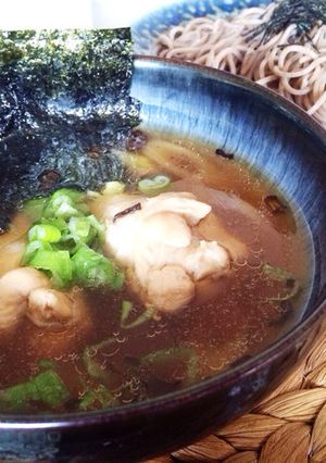 余った蕎麦つゆで!つけそば-レシピのメイン写真