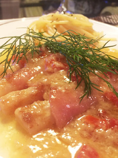 ホワイトアスパラロースハム巻きパスタ添え-レシピのメイン写真