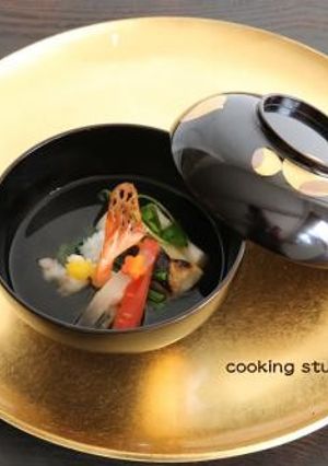 おせち☆海老と胡麻豆腐のお祝い仕立て雑煮-レシピのメイン写真