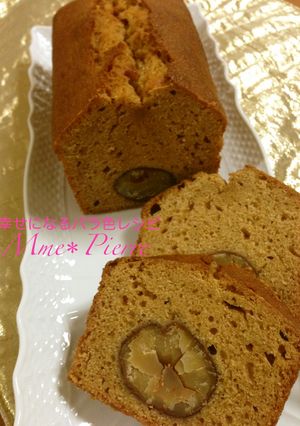 ＊栗のカラメルパウンドケーキ＊-レシピのメイン写真