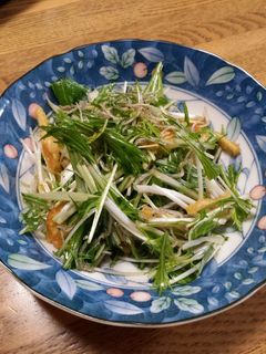 水菜のカリカリサラダ-レシピのメイン写真
