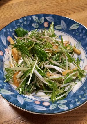 水菜のカリカリサラダ-レシピのメイン写真