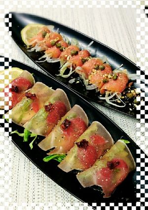 簡単前菜2品！生ハム。スモークサーモン。-レシピのメイン写真