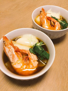 富山の母直伝!海老と鶏肉のお雑煮-レシピのメイン写真