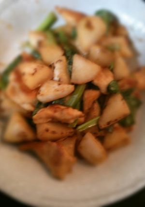 塩もみ大根と鶏肉の味噌バター炒め-レシピのメイン写真