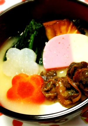 こだわりさんちのあん餅白みそ雑煮♪-レシピのメイン写真