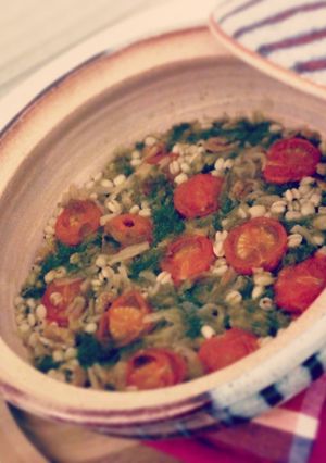 ◆トマトと乾物deはとむぎ旨味雑炊◆-レシピのメイン写真