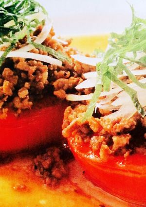 トマトとひき肉のファルシー-レシピのメイン写真