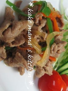 豚小間♡野菜生姜焼き-レシピのメイン写真