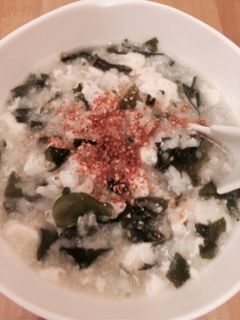 デトックス豆腐とワカメのお粥-レシピのメイン写真