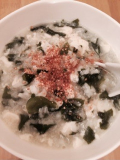 デトックス豆腐とワカメのお粥-レシピのメイン写真