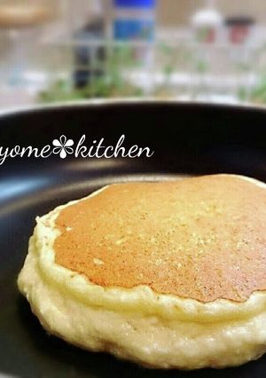お豆腐マジック！分厚いホットケーキ♡-レシピのメイン写真