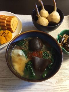 残り材料で旨煮&お雑煮-レシピのメイン写真