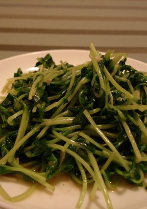 豆苗シンプル炒め-レシピのメイン写真
