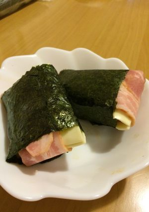 ◆簡単◆チーズ＆ベーコン de 磯辺餅-レシピのメイン写真