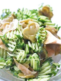 (コンビニ食材)ザーサイと胡瓜の和え物-レシピのメイン写真