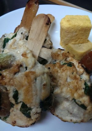 おせちの黒豆リメイク♪黒豆と空豆つくね-レシピのメイン写真