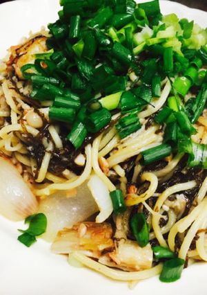 もずく楽部☆シャケモズ和洋風パスタ-レシピのメイン写真