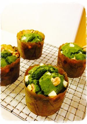 抹茶ホワイトチョコマフィン-レシピのメイン写真