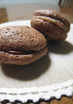 秋色マカロン♪栗とチョコレート-レシピのメイン写真