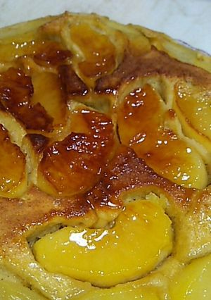 フライパンでリンゴのケーキ-レシピのメイン写真