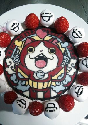 ジバニャンのｷｬﾗケーキ-レシピのメイン写真