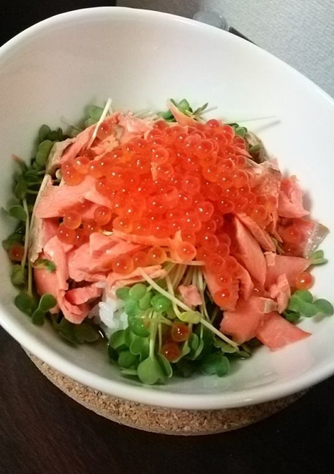 イクラと鮭の海鮮茶漬け-レシピのメイン写真