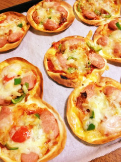 簡単!フライパンで餃子の皮*餅ピザ*-レシピのメイン写真