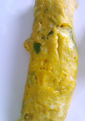 料理のリメイク 雑煮の三つ葉から卵焼き-レシピのメイン写真