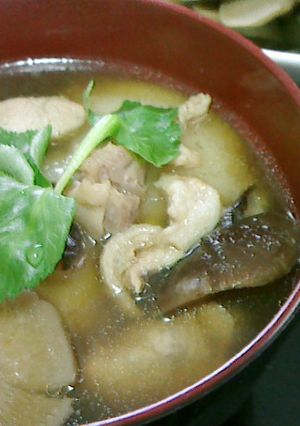 料理のリメイク 野菜煮しめから雑煮-レシピのメイン写真