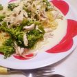 鶏とブロッコリーのクリームパスタ