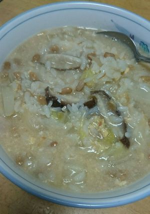納豆入り和風雑炊-レシピのメイン写真